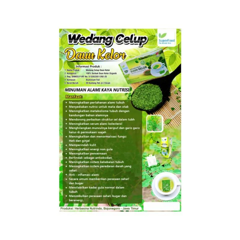 Superfood Moringa Infusion Pouch at 5 teabags 4 of 5